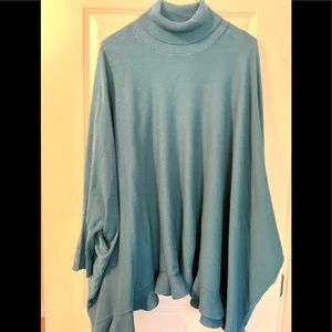 Alfani Plus Size Ruffled Cape Sweater 3x